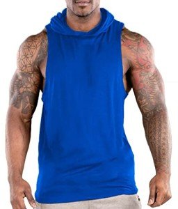 Men's Breathable Hooded Tank Top for Workouts