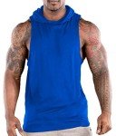 Men's Breathable Hooded Tank Top for Workouts