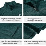 Men's Quick-Dry Quarter Zip Pullover - Dark Green