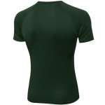 Men's Compression Short Sleeve Workout Top - Dark Green