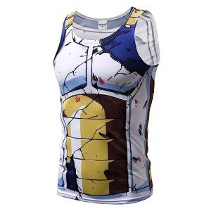 Men's Goku 3D Print Slim Fit Training Tank