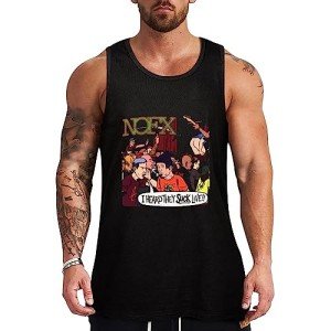 Men's NOFX Gym Tank Top - Black, 3XL