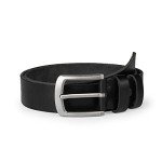 Men's Full Grain Leather Belt - Black 34"-36