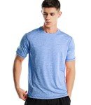 Marled Sky Blue Men's Gym T-Shirt - XL