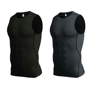 Men's Sleeveless Quick-Dry Workout Tank Tops - 2 Pack