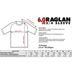 Men's Classic 3/4 Sleeve Raglan Shirt - Black/Camo