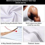 Men's Sleeveless Compression Workout Tank Top