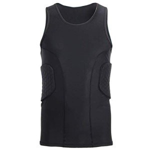 Men's Black Compression Sports Vest - 2XL