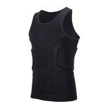 Men's Black Compression Sports Vest - 2XL