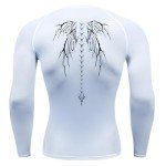 Men's Anime Print Compression Gym Shirt - Quick Dry