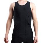 Men's Black Compression Sports Vest - 2XL