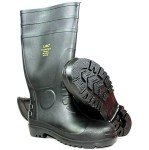 Men's Black Waterproof Winter Rubber Boots, Size 11