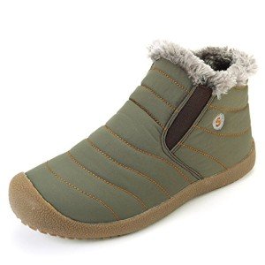Men's Lightweight Winter Hiking Snow Boots - Green