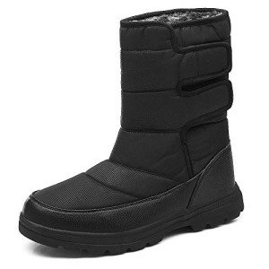 Men's Waterproof High Top Snow Boots with Fur Lining