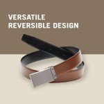 Perry Ellis Men's Reversible Leather Belt - Black/Brown