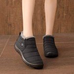 JOINFREE Men's Winter Snow Boots - Anti-Skid