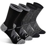 Men's Boot Dress Socks - 4 Pairs, Cushioned & Breathable