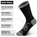 Men's Boot Dress Socks - 4 Pairs, Cushioned & Breathable