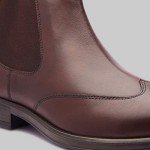 Allonsi Charles Brown Leather Chelsea Boots for Men