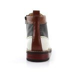 Ferro Aldo Men's Wing-Tip Plaid Dress Boots