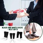 12 Pairs Black & White Military Crew Boot Socks