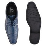 Men's Lizard Print Leather Oxford Dress Shoes