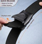 Men's Tactical Nylon Web Belt - Adjustable Quick Release