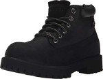 Skechers Men's Waterproof Black Leather Boots, Size 9