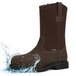 HISEA NINGO Men's Waterproof Steel Toe Work Boots