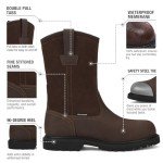 HISEA NINGO Men's Waterproof Steel Toe Work Boots