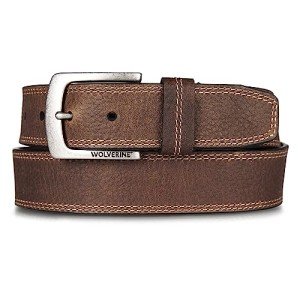 Wolverine Men's Leather Work Belt - Brown, 38