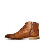 Steve Madden Men's JEFFRIES Dark Tan Leather Boots
