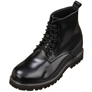 CALTO Men's Height-Boosting Lace-Up Work Boots