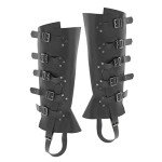 Viking Warrior Leather Greaves Boots for Cosplay