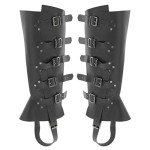 Viking Warrior Leather Greaves Boots for Cosplay