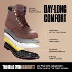 Men's Insulated Leather Work Boots - Dark Brown