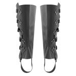 Viking Warrior Leather Greaves Boots for Cosplay