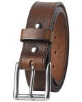 American Made Leather Belts for Men - Bootleg Brown