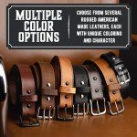 American Made Leather Belts for Men - Bootleg Brown