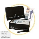 CALTO Men's Height-Boosting Lace-Up Work Boots