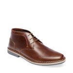 Steve Madden Men's Cognac Leather Harken Boot