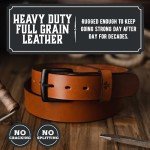 American Made Leather Belts for Men - Bootleg Brown