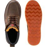 Men's Heavy-Duty Steel Toe Work Boots - Brown