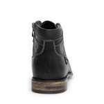 Steve Madden Men's Black Leather Combat Boots