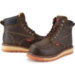 Men's Heavy-Duty Steel Toe Work Boots - Brown