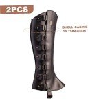 Men's Medieval Leg Armor Boot Covers - Black