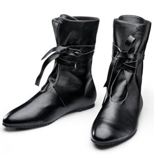 Men's Viking Leather Boots for Cosplay & Festivals
