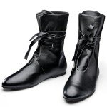 Men's Viking Leather Boots for Cosplay & Festivals