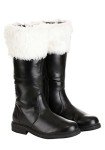 Men's Santa Claus Costume Boots - Faux Leather Size 12