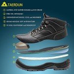 Men's Real Leather Steel Toe Work Boots